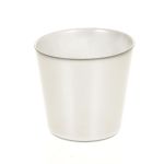 Glaskruka ALENA SHINY, glänsande silver, 12,5cm, Ø13,3cm