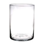 Cylindrisk glasvas SANYA EARTH, klar, 25cm, Ø18cm
