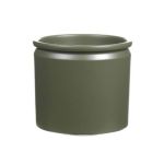 Keramikkruka ALCHIBA, mörk olivgrön-mat, 12,5cm, Ø14cm