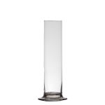 Enstaka blomvas ABIRAMY i glas, med fot, klar, 15cm, Ø6cm
