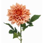 Konstblomma dahlia ZELRAN, aprikos, 70cm, Ø15cm