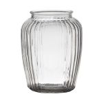 Votivglas NOLAN, längsgående ränder, klart, 19,5cm, Ø15,5cm