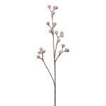 Konstgjord eukalyptusgren SLOHER med frukter, vinröd, 65cm