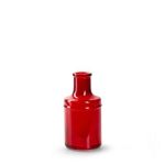 Flaschenvase NALDIA aus Glas, rot, 13cm, Ø7cm