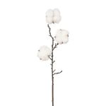 Dekorativ kvist bomull SKLAVAN med frukter, vit, 45cm, Ø5cm