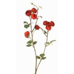 Konstgjord kål-roskvist LORRAINE, Eco Collection, röd-orange, 60cm, Ø3cm