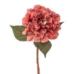 Konstblomma hortensia TREASY, gammaldagsrosa, antikrosa, 35cm, Ø12cm