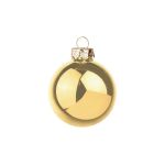 Julgrankula CLARIBELLE, glansig, 30 st, guld, Ø6cm
