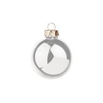 Julgrankula CLARIBELLE, glänsande, 36 st, silver, Ø4cm