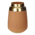 Blomvas i glas FLORINI, antikrosa-guld-mat, 24,2cm, Ø17cm