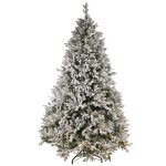 Plastgran ALASKA SPEED, snöklädd, LED-belysning, 180cm, Ø115cm