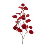Konstgjord eukalyptusgren INDALA med frukter, röd, 85cm