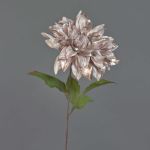 Sammet, konstgjord dahlia MINBU, ljuslila, 60cm, Ø17cm