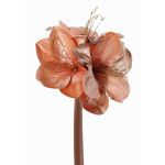 Sammet Amaryllis konstblomma KIRSTY, rosé, 70cm, Ø13-15cm