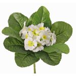 Konstgjord primula SUNDARA på stödpinne, vit, 20cm, Ø4cm