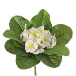 Konstgjord primula SUNDARA på stödpinne, vit, 20cm, Ø4cm
