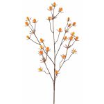 Dekorativ kvist av ädelkard LOUKAS, gul-orange, 70cm, Ø1-1,5cm