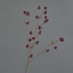 Dekorativ kvist av ädelkard LOUKAS, vinröd, 70cm, Ø1-1,5cm
