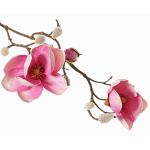 Textilmagnolia KOSTAS, rosa-cerise, 55cm, Ø6-8cm