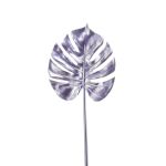 Konstgjord Philodendron Monstera Deliciosa-blad SEHUN, lila, 70cm