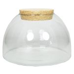 Förvaringsburk med korklock MARENO, klar, 17cm, Ø24cm