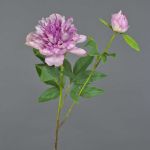 Konstblomma, pion BADIS, lila, 75cm, Ø13cm
