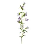 Dekorativ konstblomma, klockblomma AIMI, ljuslila-vit, 90cm, Ø3-5cm