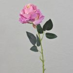 Konstgjord ros ELEAZAR, cerise, 65cm, Ø9cm
