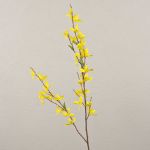 Konstgjord forsythia-gren SUKOTI med blommor, gul, 75cm, Ø3-5cm