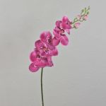 Konstgjord Phalaenopsis-orkidégren AMARNE, cerise, 85cm, Ø7-11cm