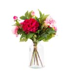 Konstgjord vårbukett PALESA, cerise-rosa, 55cm, Ø40cm