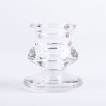 Glasljusstake YURENA för spetsljus, transparent, 6cm, Ø5cm