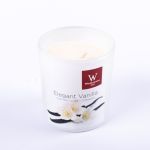 Doftljus ASTRID i glas, Elegant Vanilla, krämfärgat, 7,9cm, Ø7,1cm, 28 timmar