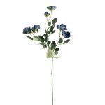 Konstgjord vildrosgren FOSETTA, Eco Collection, kungsblå, 70cm, Ø3-5cm