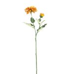 Dekorativ blomkvist, zinnia GUNDISINE, Eco Collection, orange-gul, 65cm, Ø9cm