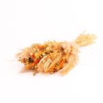 Torkad blomsterbukett CARMENTA, orange-natur, 50cm, Ø20cm