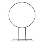 Metallring FREYDIS med fot, svart, 40cm, Ø28cm