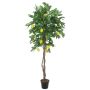 Konstgjord citronträd ZOYA, naturstammar, med frukter, 180cm