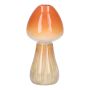 Svampvas RADOMILA, keramik, orange-beige, 16cm, Ø7,5cm