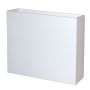 Blomkruka ERVOK av plast, vit, 80x25x70cm