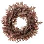 Konstgjord krans av ek DIANDO, mauve-beige, Ø60cm