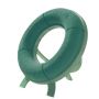 OASIS® våtsteckningsmassa krans, EcoBase hårdskumbotten, trästativ, grön, 8cm, Ø42cm
