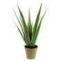 Plastaloe vera LUCIO i dekorativ kruka, grön, 55cm, Ø25cm