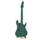 OASIS® våtstickskum elgitarr, Bioline träunderlag, trästativ, grönt, 80x25x6cm