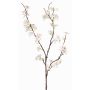 Konstgjord äppelblomskvist LOUISA med blommor, krämvit, 80cm, Ø3-4cm