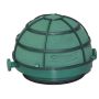 OASIS® våtsteckningsmassa för Auto Corso, bröllopsdekoration, underlag av plast, galler, med sugkopp, grön, 6,5cm, Ø11,5cm
