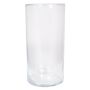 Bordslampa SANYA OCEAN, glas, cylinderformad, transparent, 30cm, Ø15cm