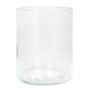 Bordslampa SANYA OCEAN, glas, cylinderformad, transparent, 15cm, Ø11,5cm