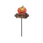 Halloween-pumpa, markpinn ANDUIN, KEEP OUT, orange-brun, 47x2,5x91cm