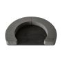 OASIS® Black Ideal våtsteckningsmassa, öppen krans, Bioline träunderlag, svart, 5cm, Ø40cm